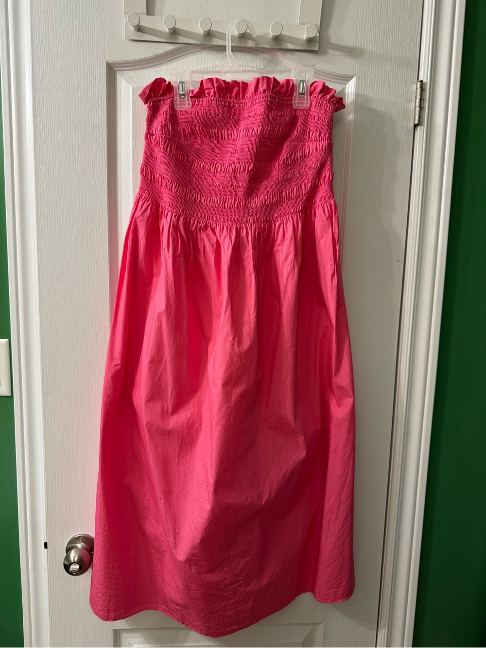 H&M Pink Strapless Smocked Sundress